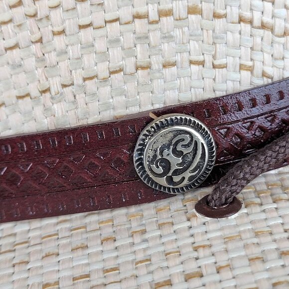 American Hat Makers Wide Brim Straw Sun Hat Small Women Barcelona Western Cowboy main image 12